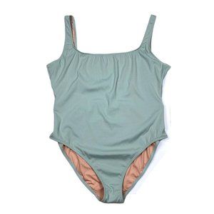 Madewell mint one piece ribbed swimsuit xxl